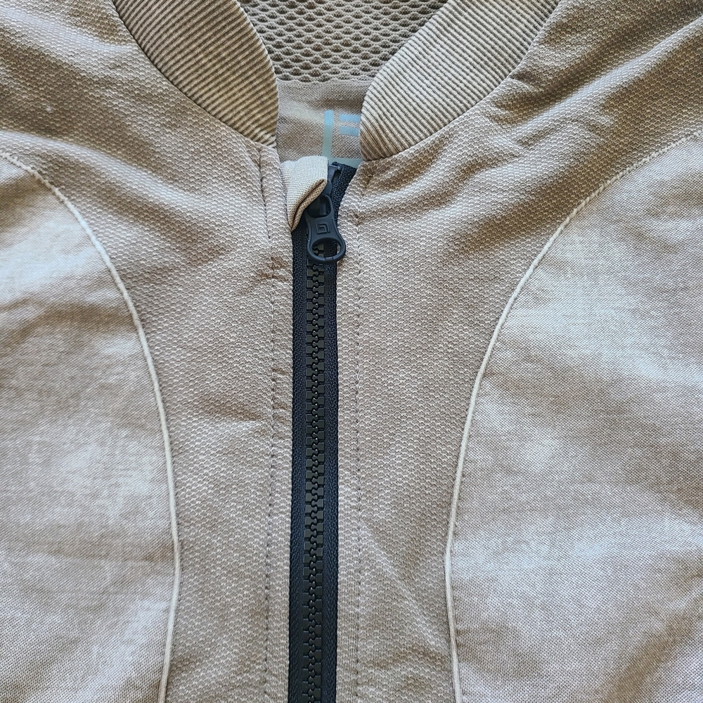 NWOT Blanc Noir Super Nova Tan Workout Jacket Sz M - Picture 8 of 15